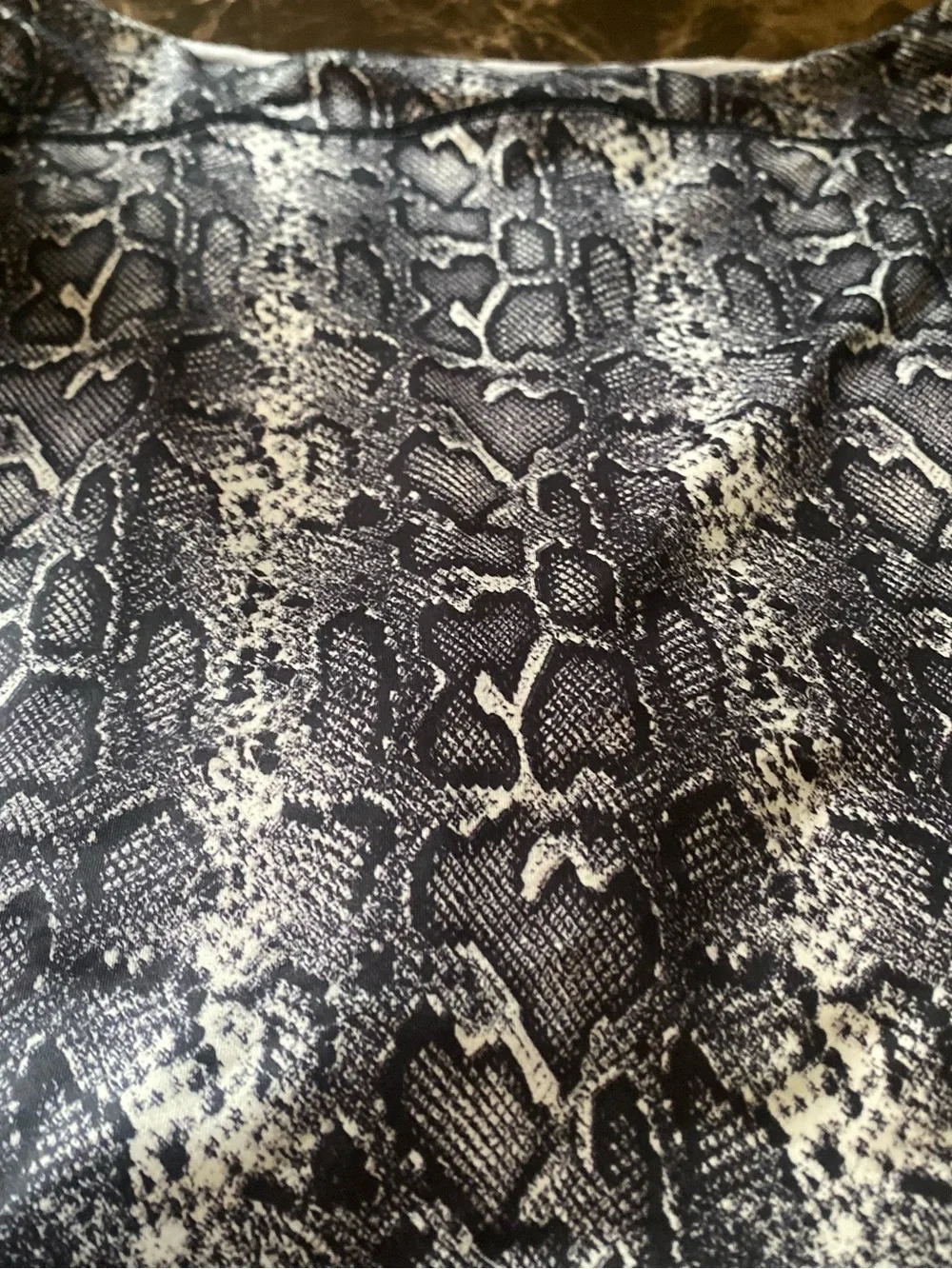 Adome Snake-Print A-Line Women's Skort - Black Gray medium NWT - Picture 4 of 7
